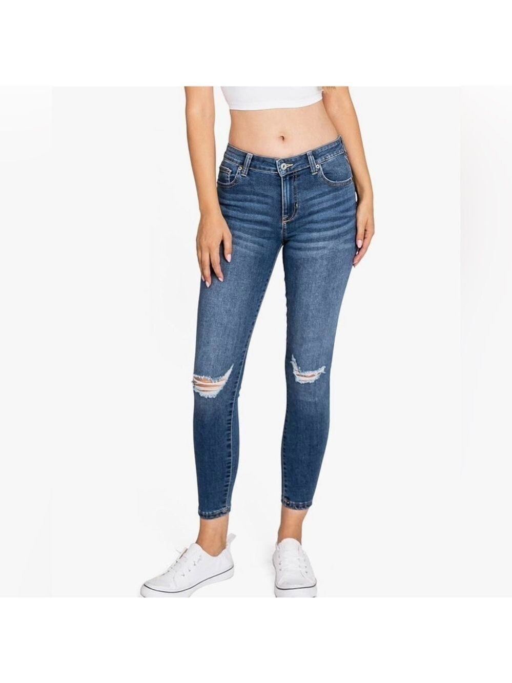 NWOT Celebrity Pink High Rose Ankle Skinny Jeans - Size 29